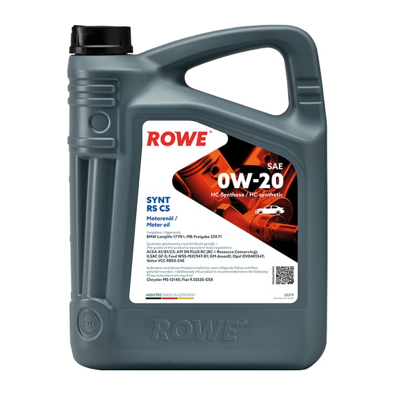 ROWE HIGHTEC SYNT RS C5 SAE 0W-20 - 5 Liter