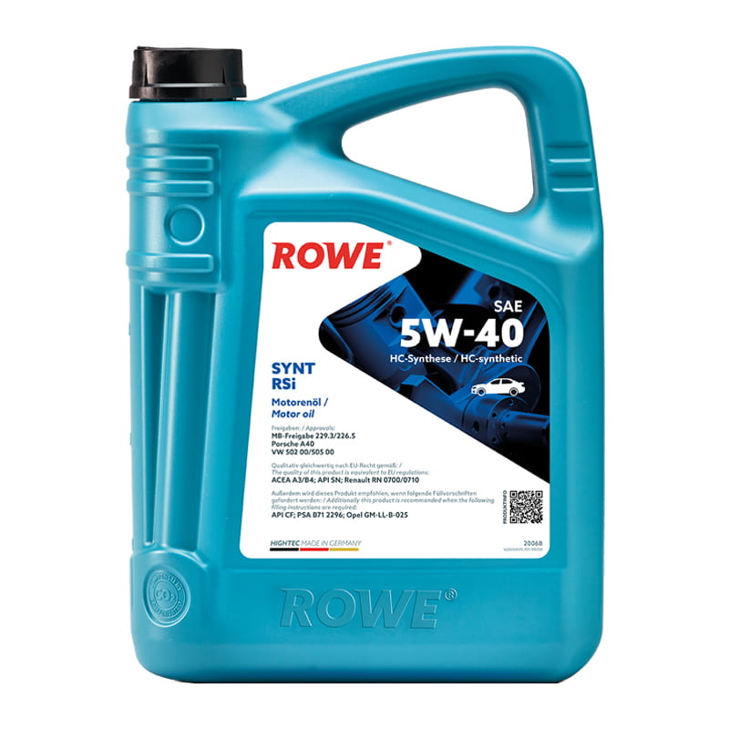 ROWE HIGHTEC SYNT RSi SAE 5W-40 - 5 Liter